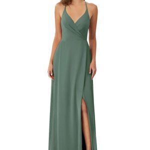 Azazie Davis Dress in Eucalyptus